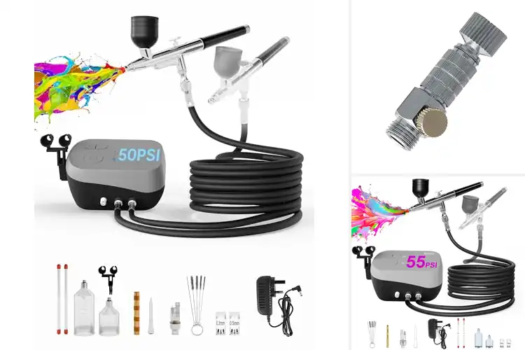 Detailed view of Best Adjustable Airflow Airbrushes for Precision & Easy Use