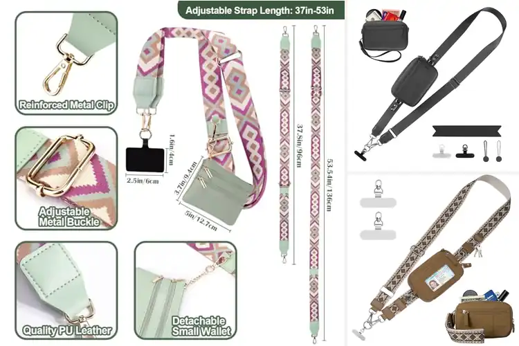 Detailed view of Best Crossbody Strap Wallet