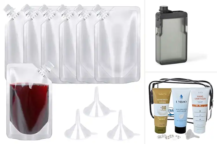 Detailed view of Best Festival Alcohol Containers: Leakproof 9‑Pack Flasks