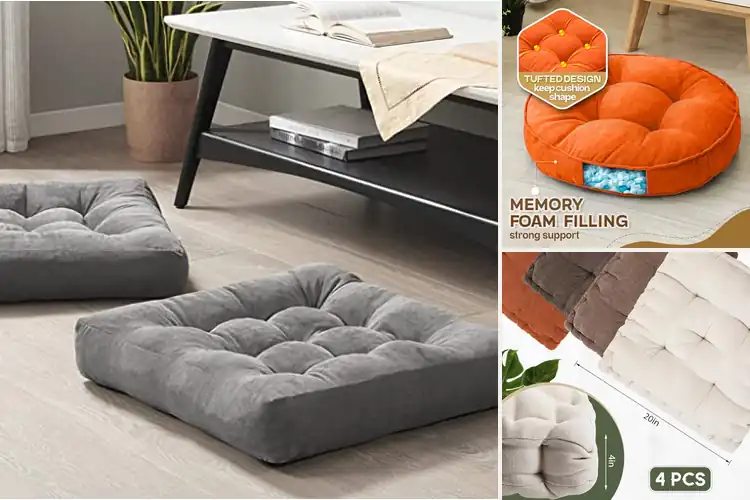 Detailed view of Best Floor Cushions: Elevate Comfort & Style in Any Space
