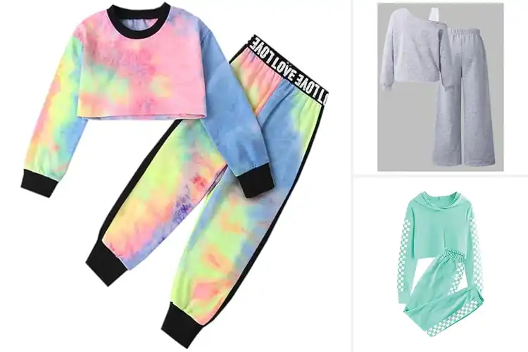 Detailed view of Best Girls’ Cropped Sweatsuits