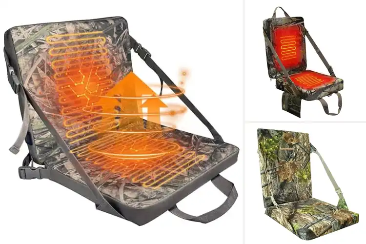 Detailed view of best hunting seat cushions with backrests
