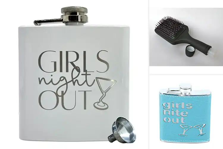 Detailed view of Best Night Out Flasks