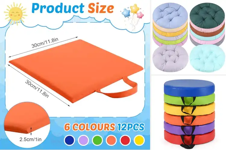 Detailed view of Best Preschool Floor Pillows: Cozy, Colorful Learning Spaces
