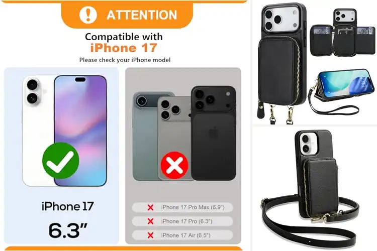 Detailed view of Best RFID Blocking Wallet Purse Case For iPhone 17