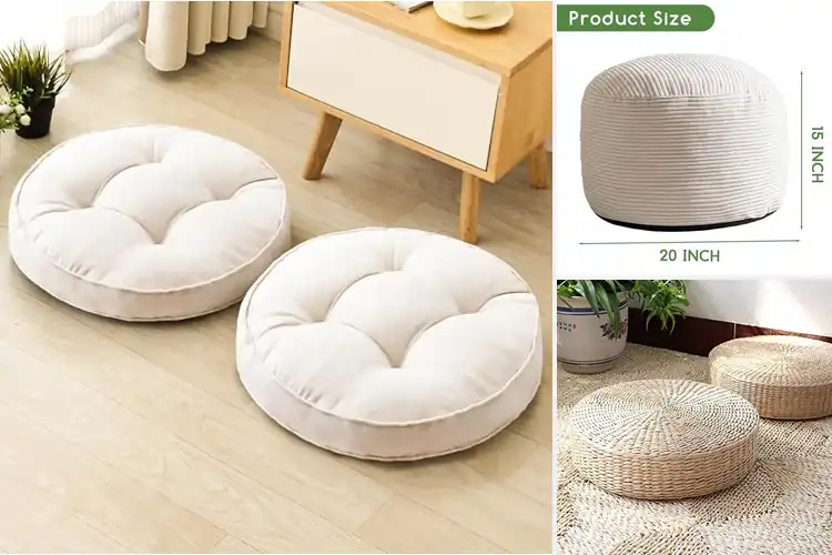 Detailed view of Best Round Floor Cushions