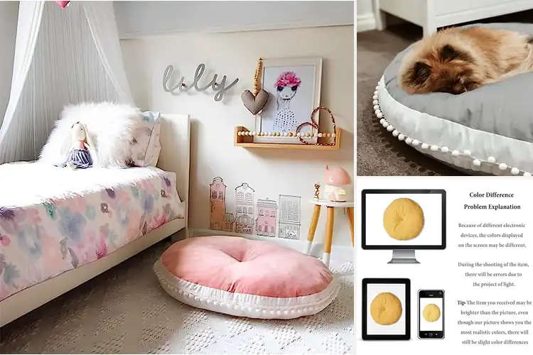 Detailed view of Best Round Floor Pillows for Children