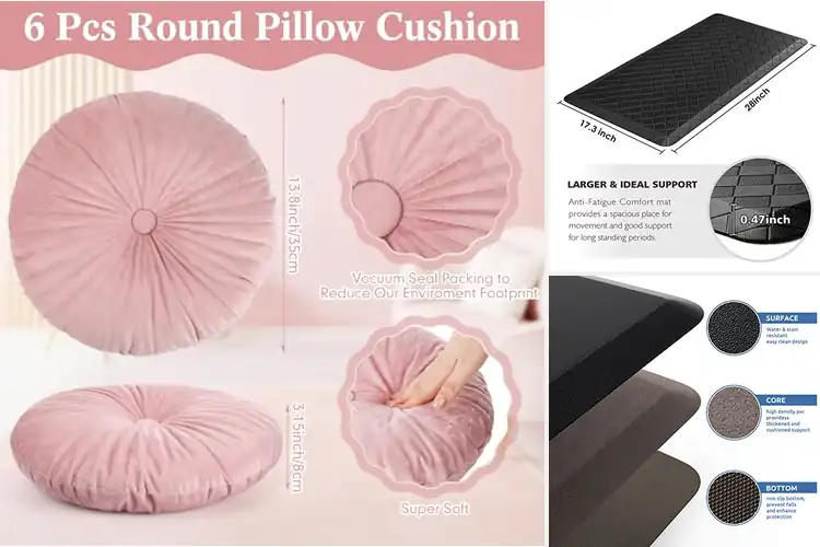 Detailed view of Best Value Floor Cushions: Plush Comfort, Eco-Friendly Style
