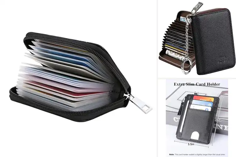 Detailed view of Best Zipper Card Holder Wallet